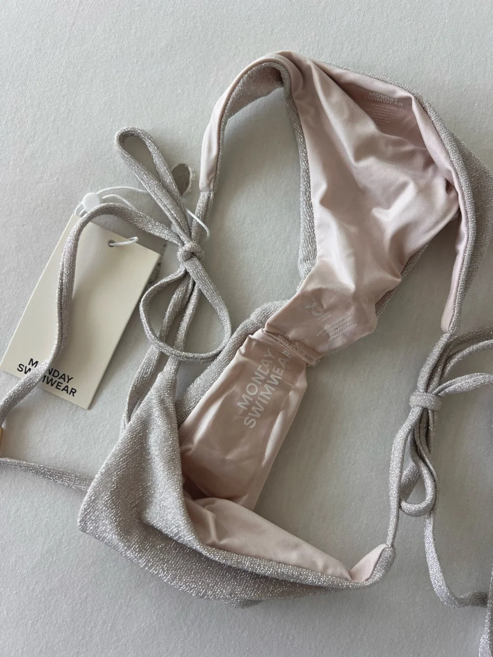 Monday Swimwear Palma Bottom in Pearl Shimmer